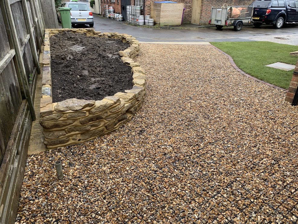 Freestanding Natural Sandstone Garden Planter